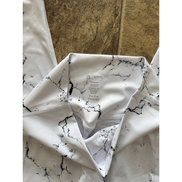 BuffBunny Limitless Leggings White Marble Size Medium - Picture 5 of 8